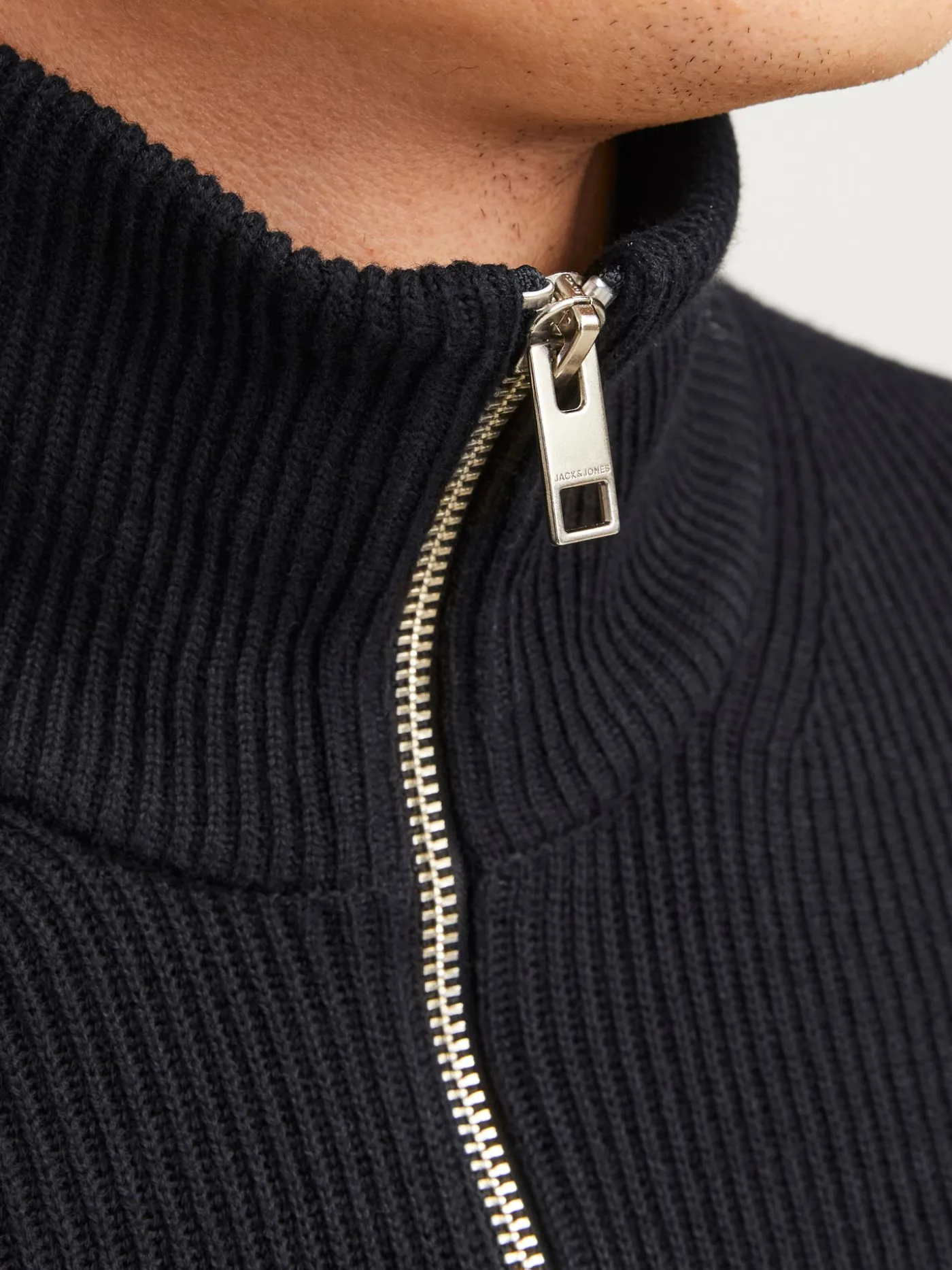 JJEPERFECT KNIT HALF ZIP SN