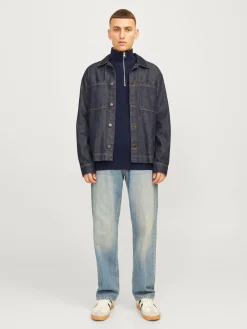 JJEPERFECT KNIT HALF ZIP SN