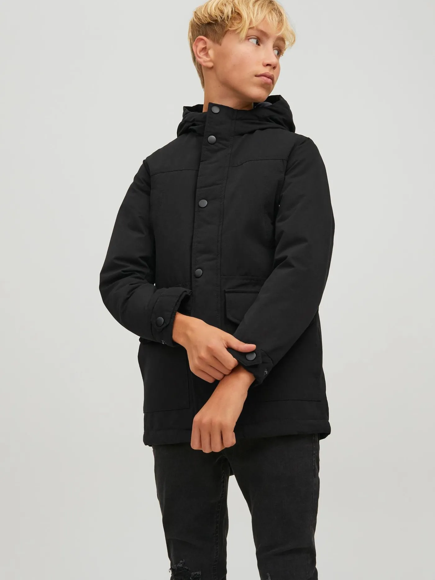 JJETIKO PARKA JNR - Black