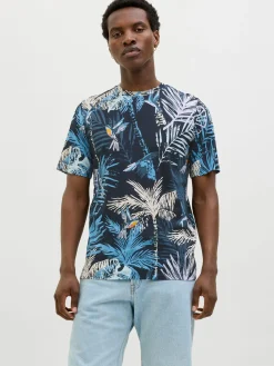 JJHAWAII AOP TEE SS CREW NECK