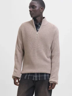 JJKAITO KNIT HALF ZIP BF