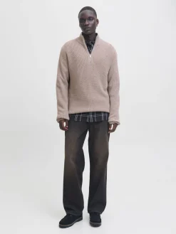 JJKAITO KNIT HALF ZIP BF