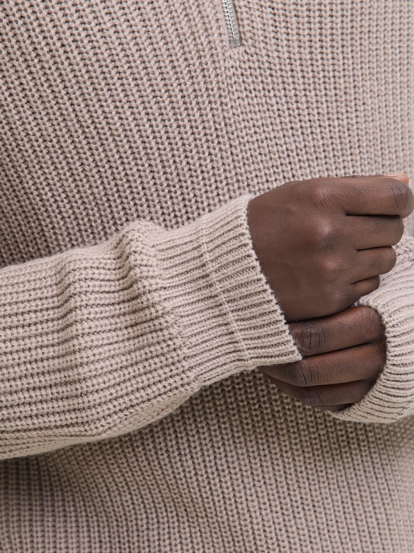 JJKAITO KNIT HALF ZIP BF