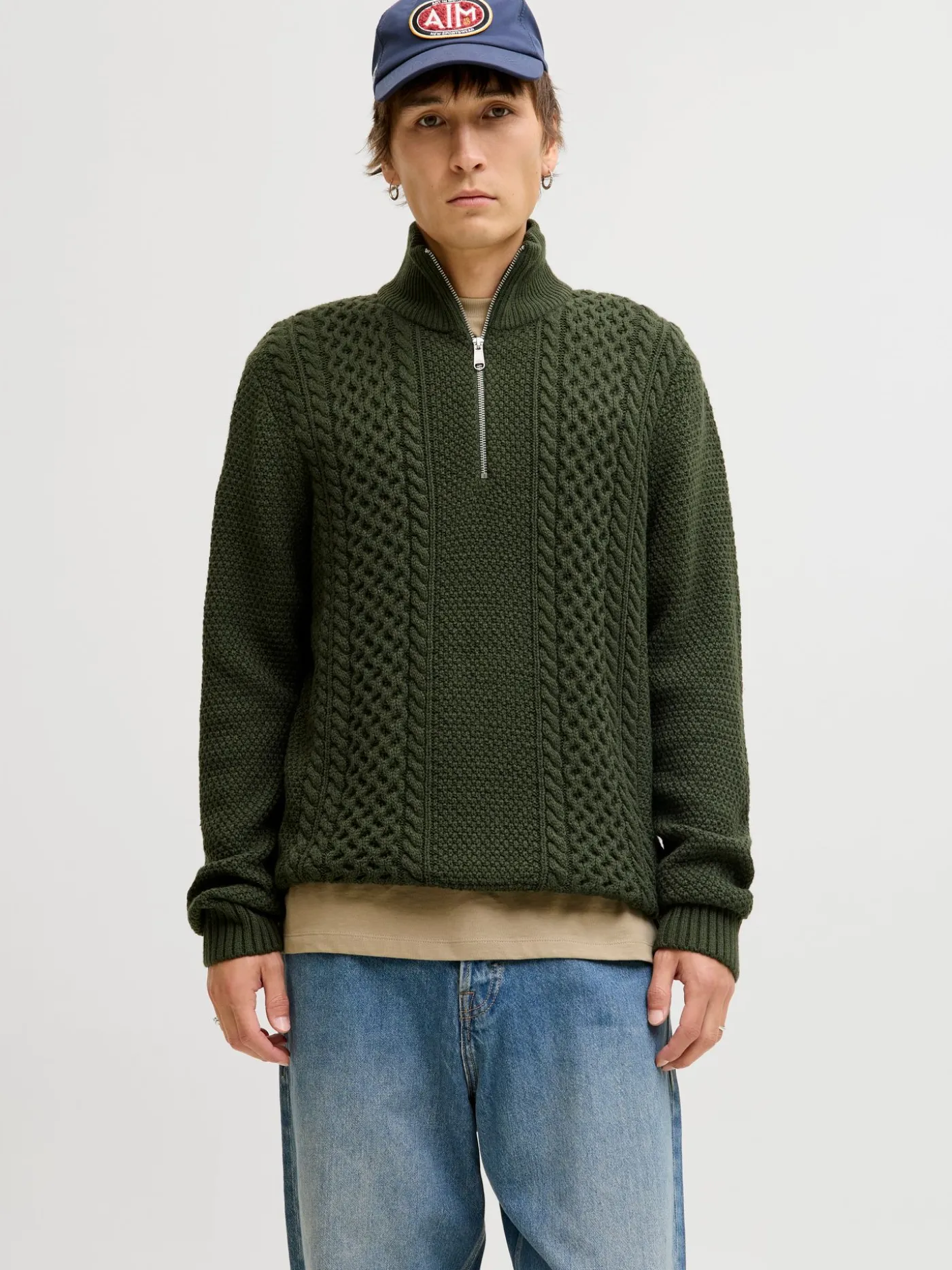 JJPAUL KNIT HALF ZIP
