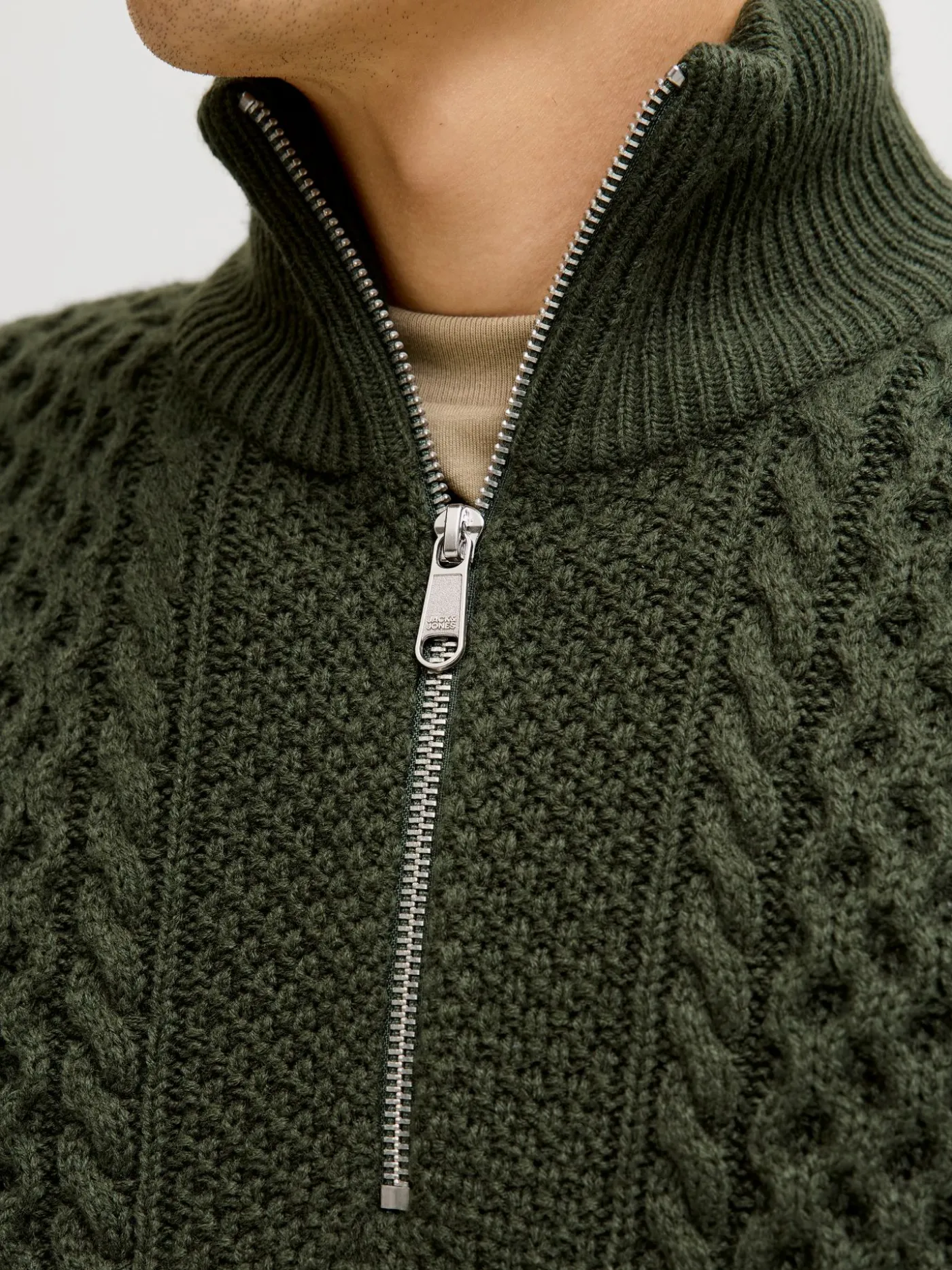 JJPAUL KNIT HALF ZIP