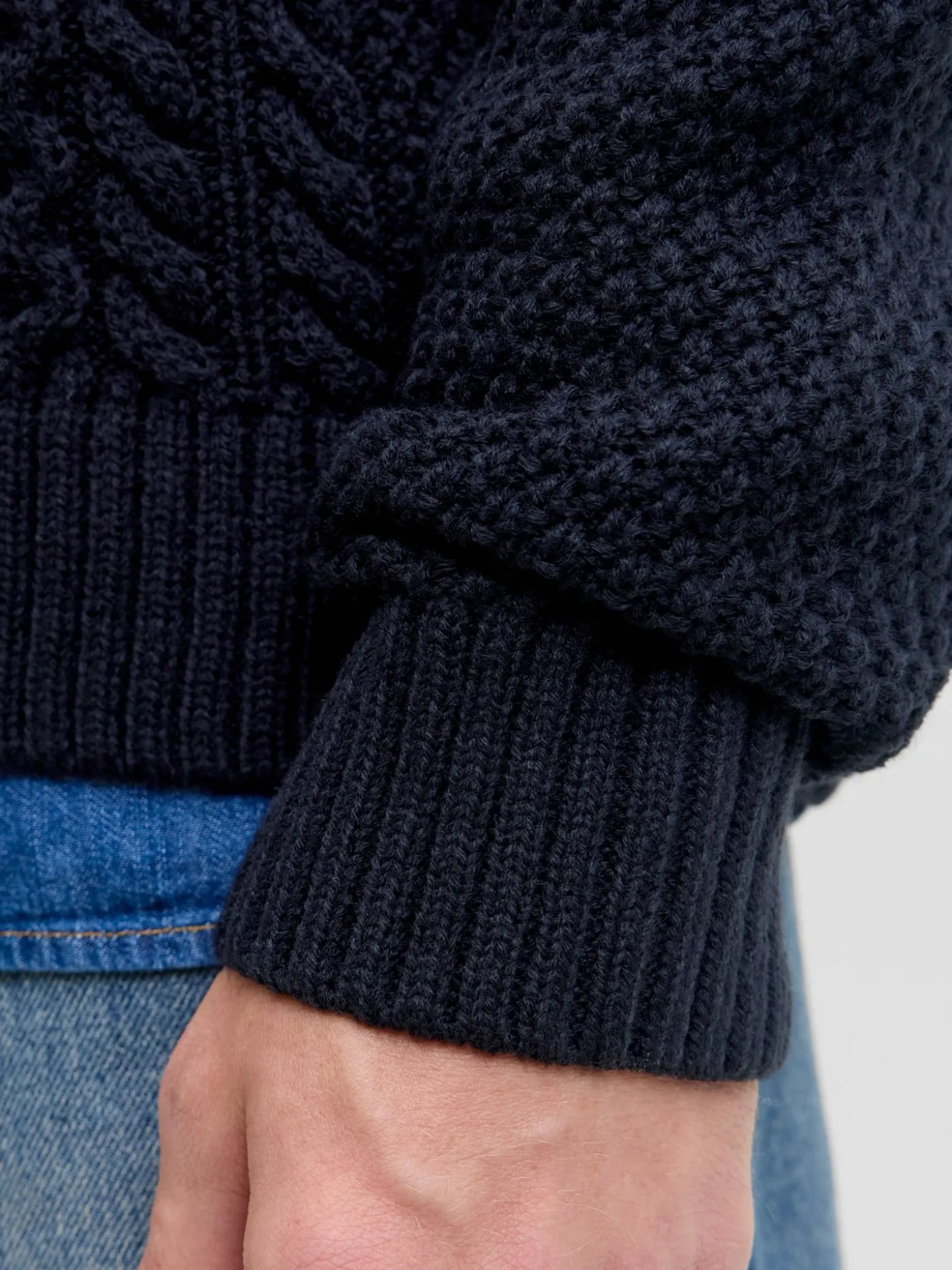 JJPAUL KNIT HALF ZIP