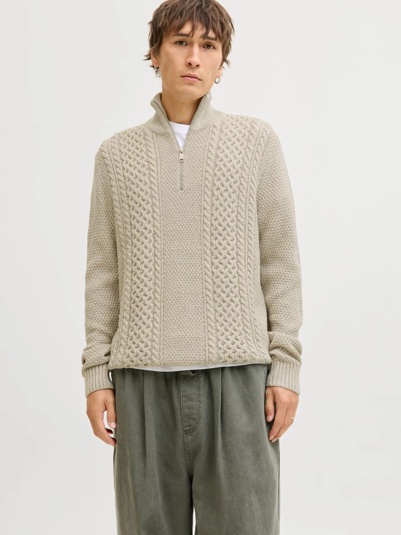 JJPAUL KNIT HALF ZIP