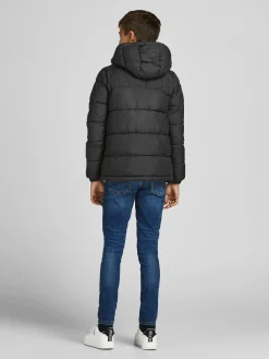 JJPAUL PUFFER HOOD JR - Black/SOLID