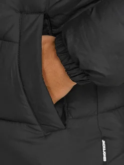 JJPAUL PUFFER HOOD JR - Black/SOLID