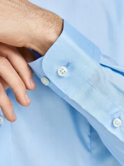 JJPRPARMA SHIRT L/S NOOS - Cashmere Blue/SUPER SLI