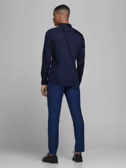 JJPRPARMA SHIRT L/S NOOS - Navy Blazer/SUPER SLIM