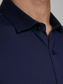 JJPRPARMA SHIRT L/S NOOS - Navy Blazer/SUPER SLIM