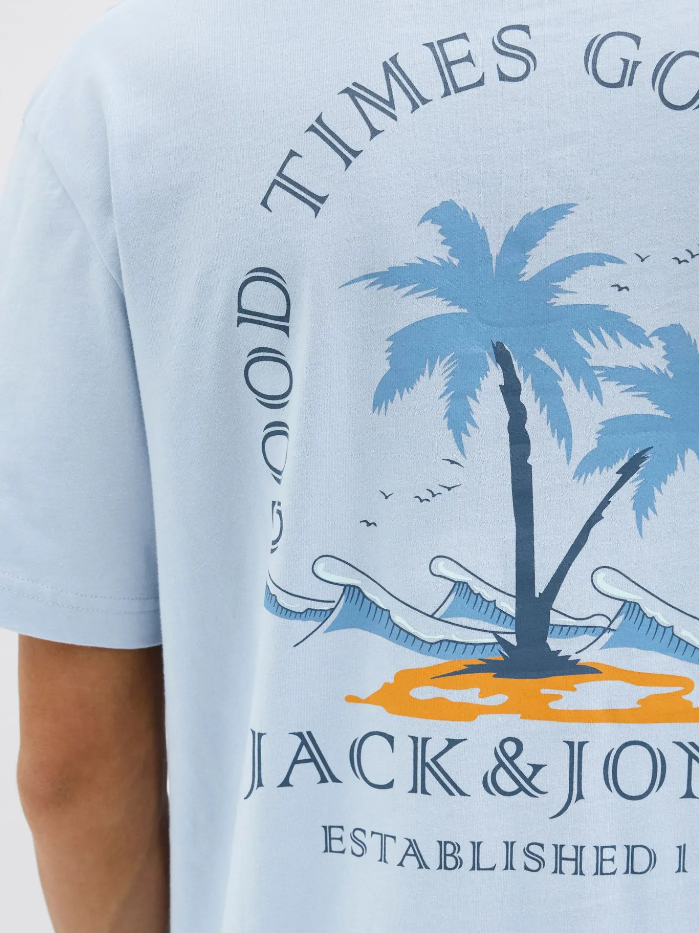 JJSUMMER VIBES TEE SS CREW NECK LN