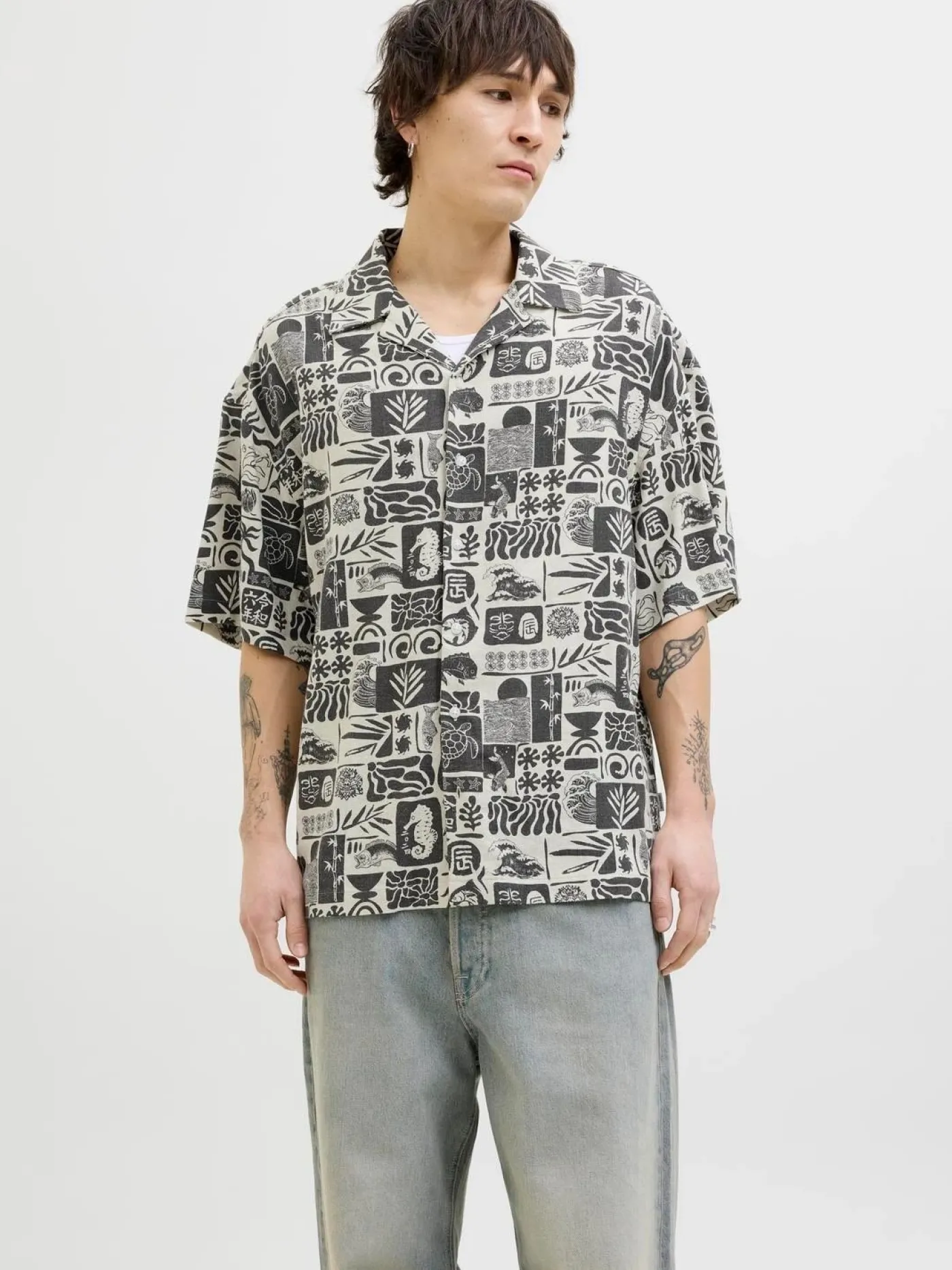 JJWAYNE AOP RESORT SHIRT SS