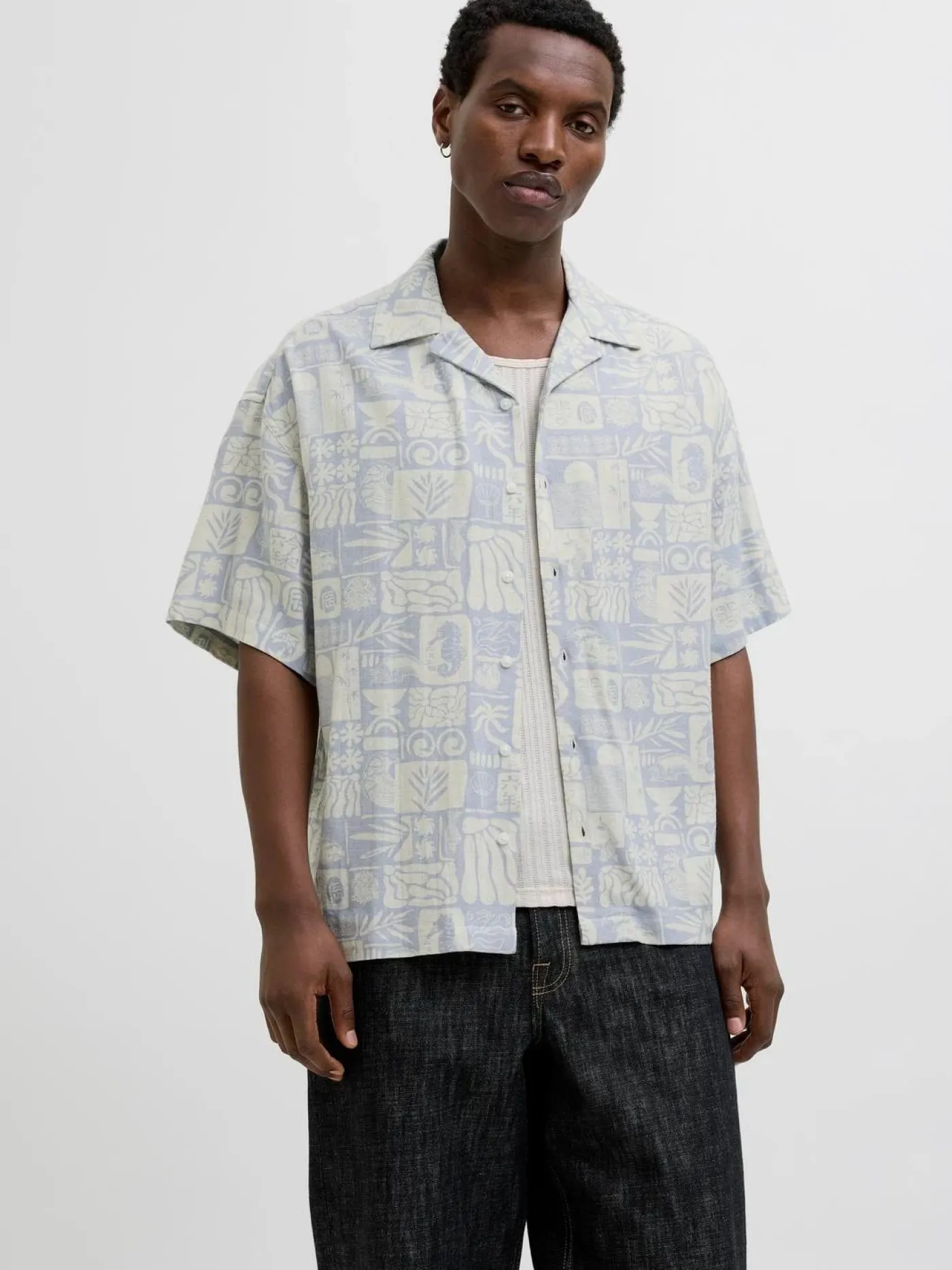 JJWAYNE AOP RESORT SHIRT SS