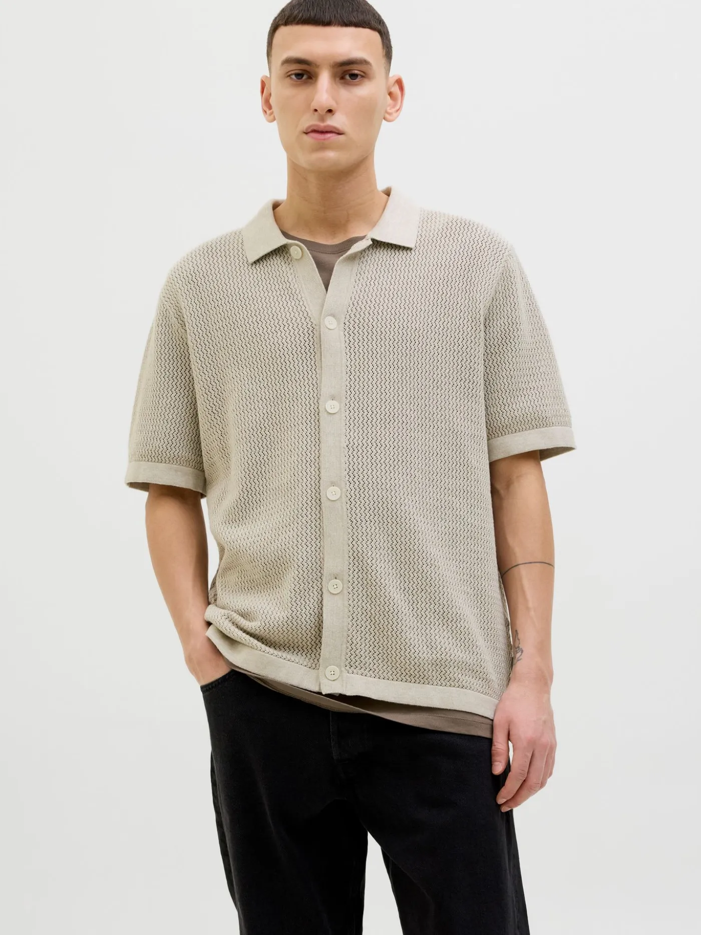 JPRBLAARTO KNIT POLO SS LN
