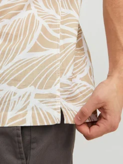 JPRBLASUMMER LINEN LEAF RESORT SHIR