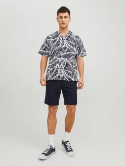 JPRBLASUMMER LINEN LEAF RESORT SHIR