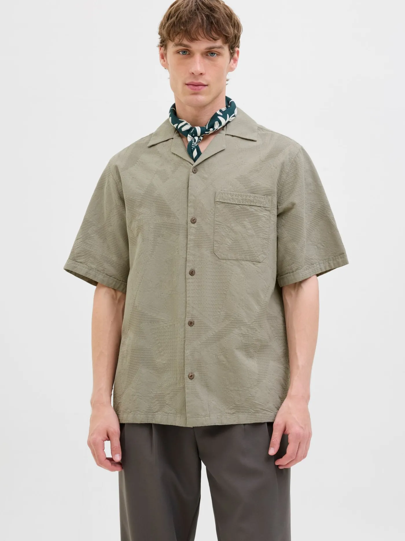 JPRBLULUKE JACQUARD RESORT S/S SHIR