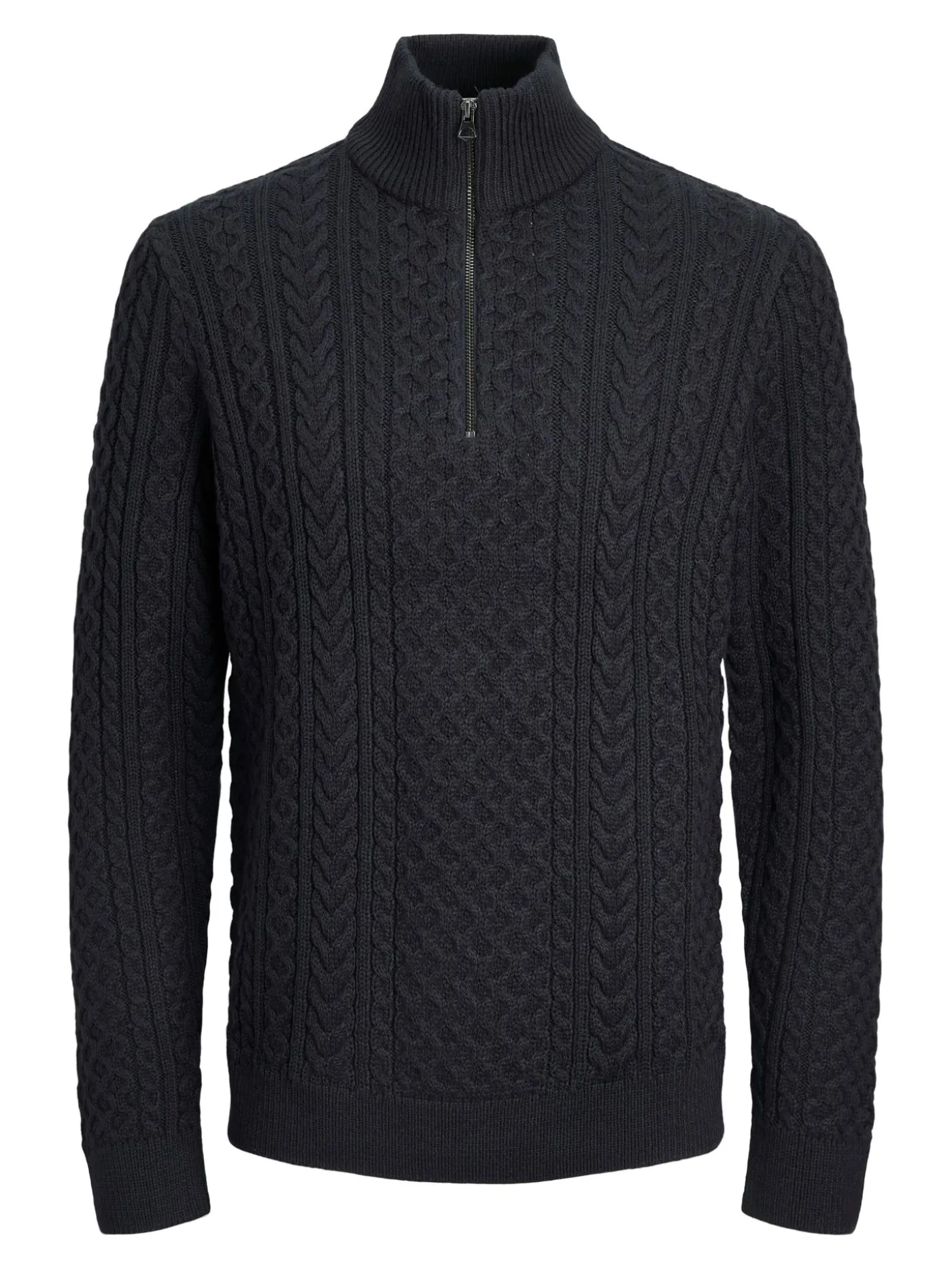 JPRBLUSEAN KNIT CABLE HALF ZIP SN