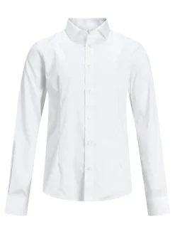 JPRPARMA SHIRT L/S NOOS JNR - White