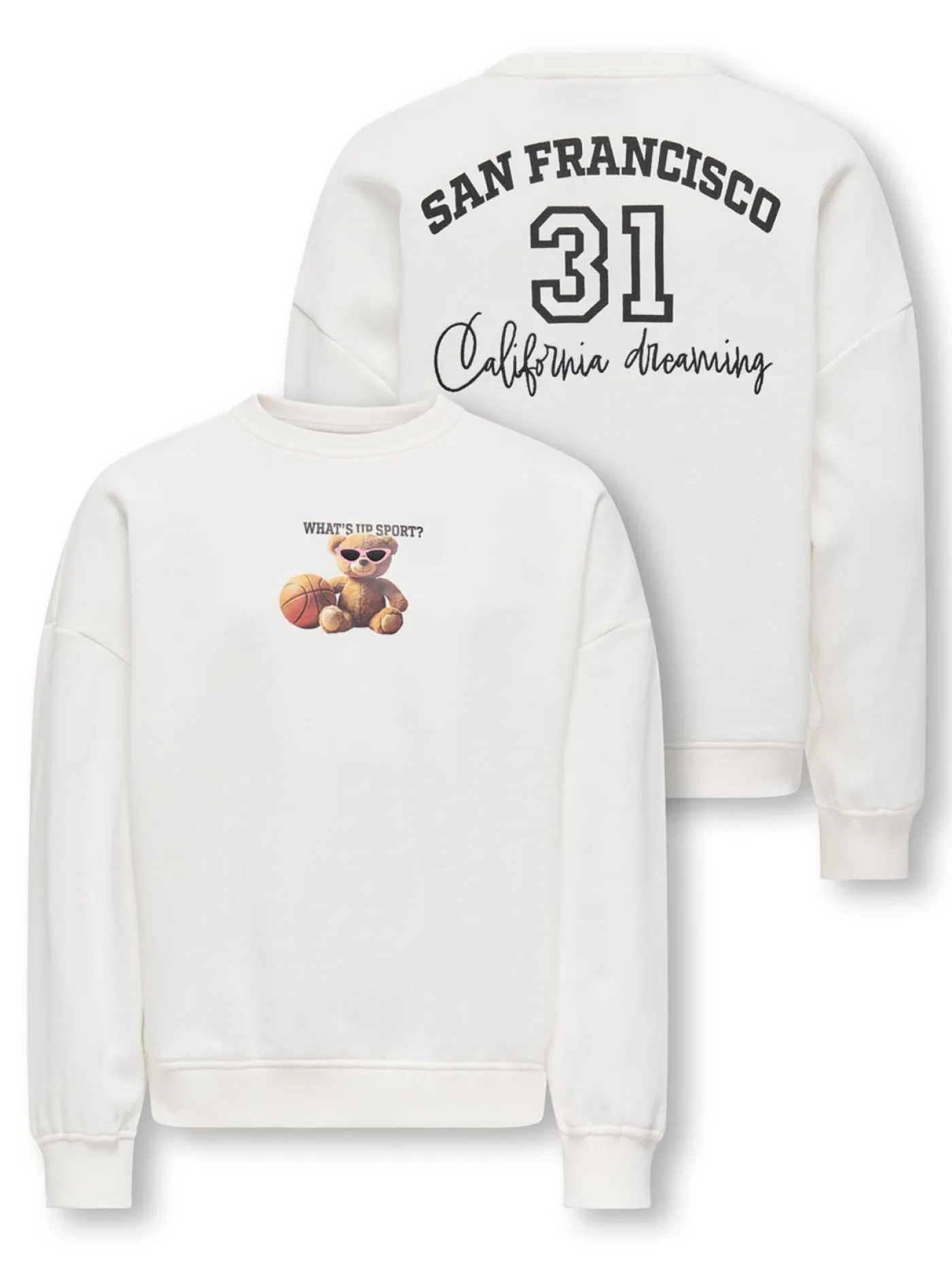 KOGBILA L/S OVZ PRINT O-NECK SWT NO