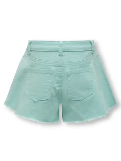 KOGCHIARA WAVE COL RAW SHORTS PNT - Pastel Turquoi