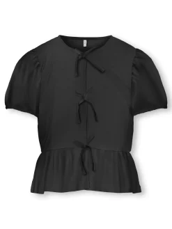 KOGCLARA LIFE S/S BOW SHIRT WVN NOO