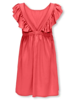 KOGDOTTY S/L SOLID DETAIL DRESS CS