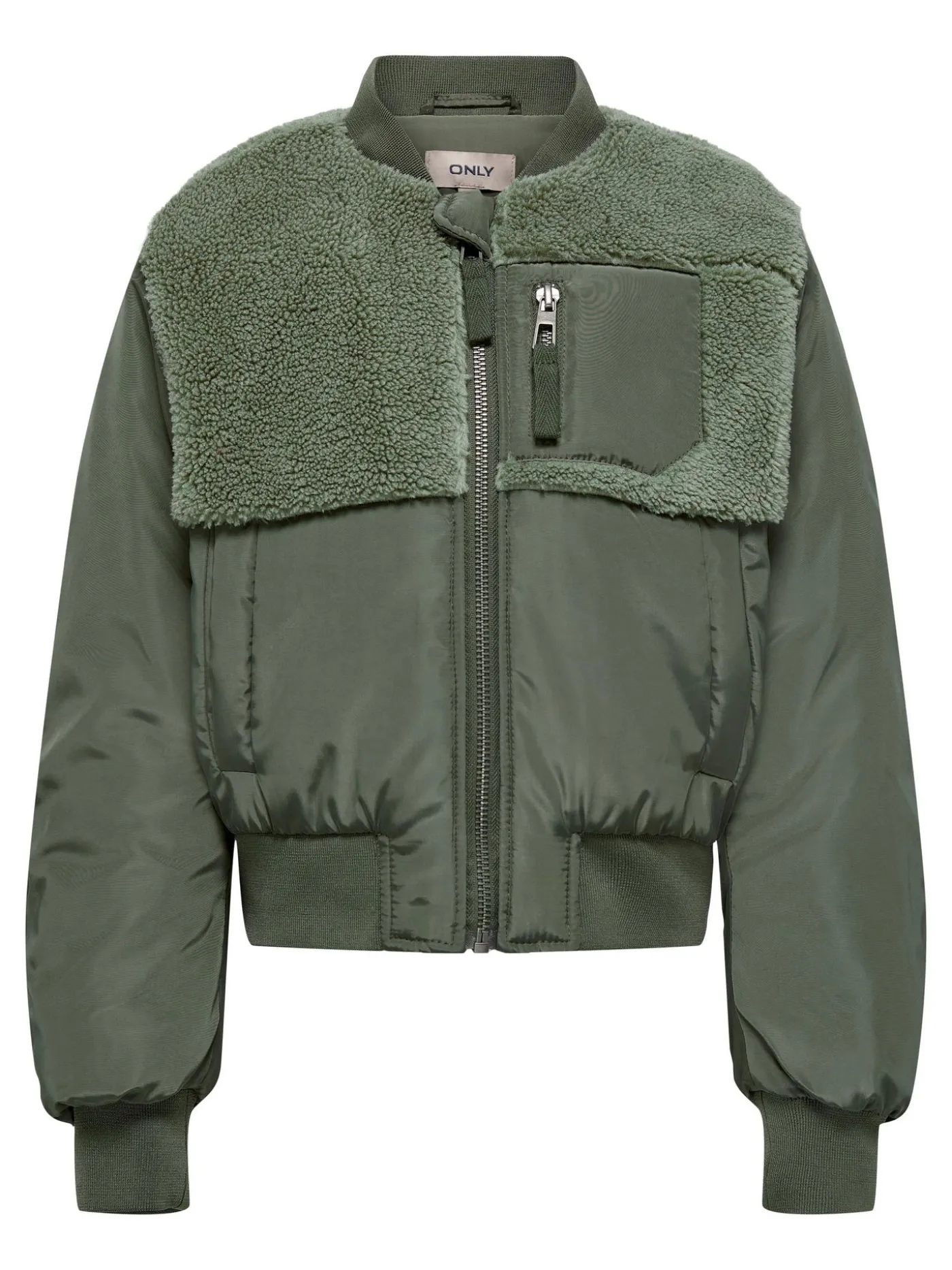 KOGEMMY NYLON FLEECE MIX BOMBER CP