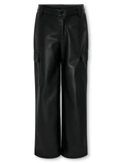 KOGHERO FAUX LEATHER CARGO PANT PNT
