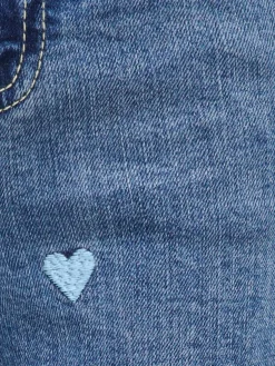 KOGJUICY WIDE LEG HEART EMB JEANS N