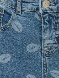 KOGJUICY WIDE LEG LIP PRINT DNM