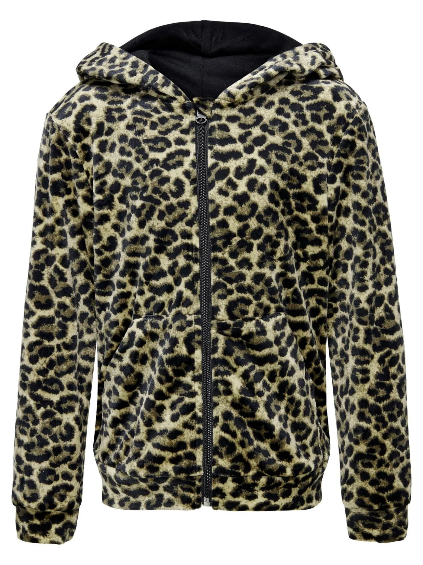 KOGLAYA L/S REG ZIP HOOD SWT - Peyote/Original leo