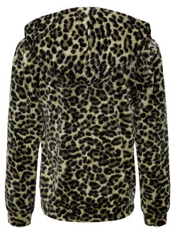 KOGLAYA L/S REG ZIP HOOD SWT - Peyote/Original leo