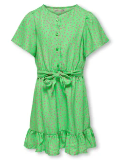 KOGLINO S/S AOP BELT DRESS PTM