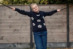 KOGNAJA L/S FLOWER PULLOVER KNT