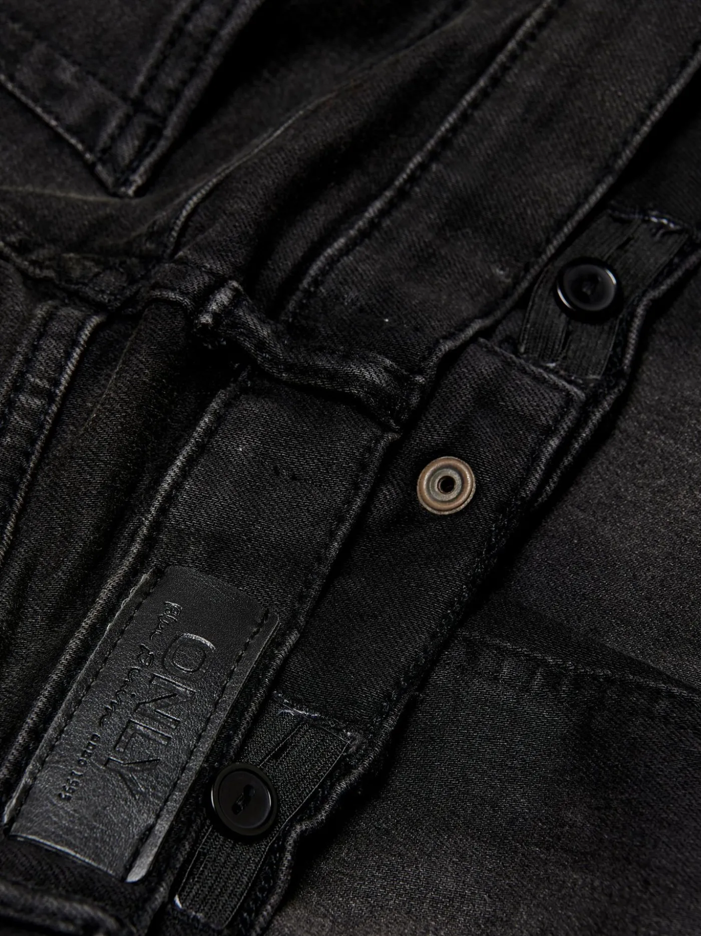 KONBLUSH SKINNY RAW JEANS 1099 NOOS - Black Denim