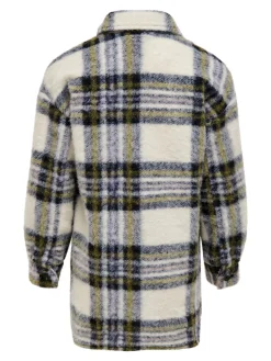 KONROSA LONG SHACKET OTW - Cloud Dancer/LAVENDER B