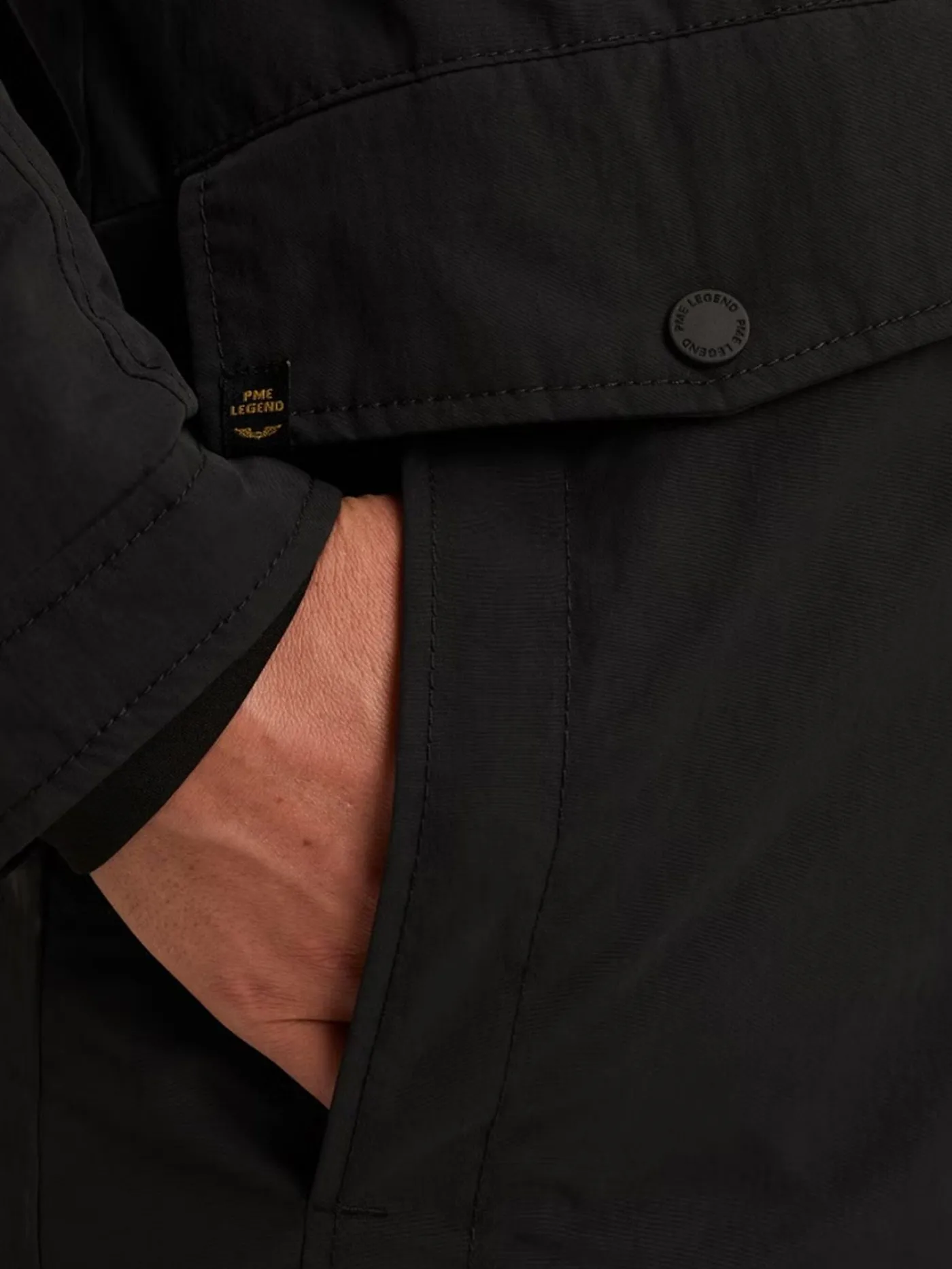 Long jacket ICE PILOT Coated Crunc