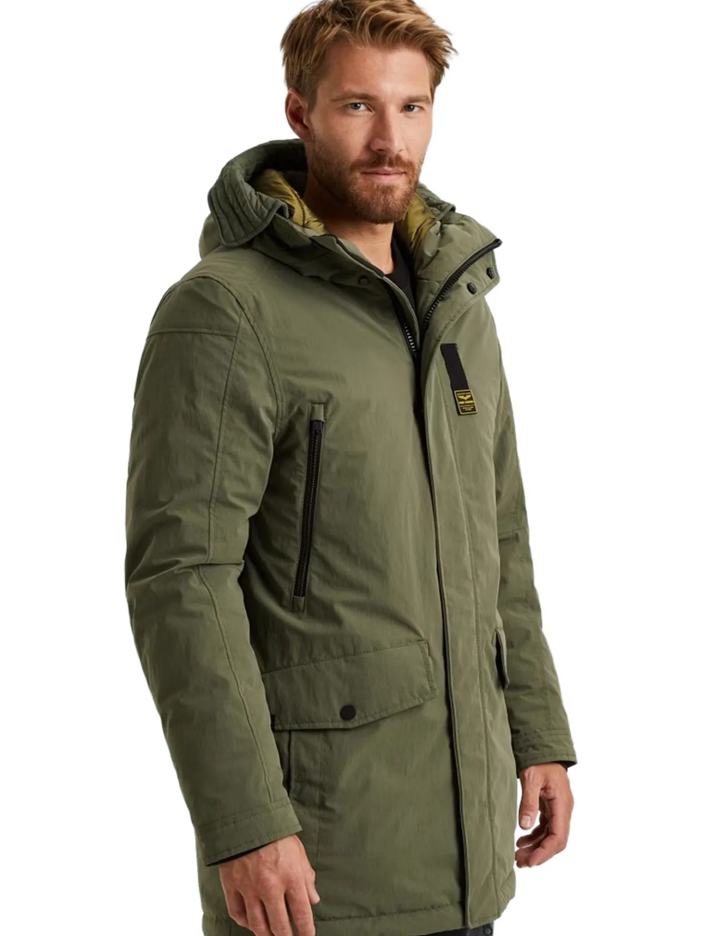 Long jacket ICE PILOT Coated Crunc