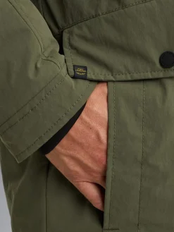 Long jacket ICE PILOT Coated Crunc