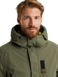 Long jacket ICE PILOT Coated Crunc
