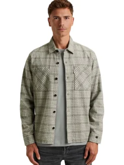 LONG SLEEVE SHIRT Dobby yarn dyed