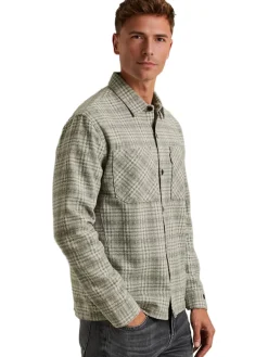 LONG SLEEVE SHIRT Dobby yarn dyed