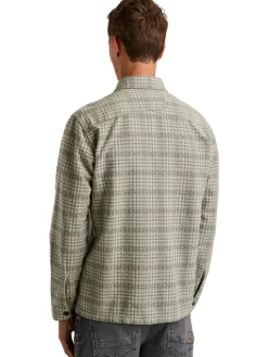 LONG SLEEVE SHIRT Dobby yarn dyed