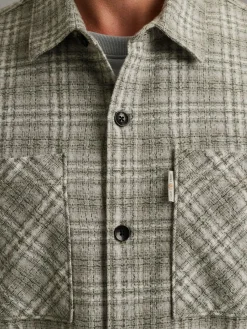 LONG SLEEVE SHIRT Dobby yarn dyed