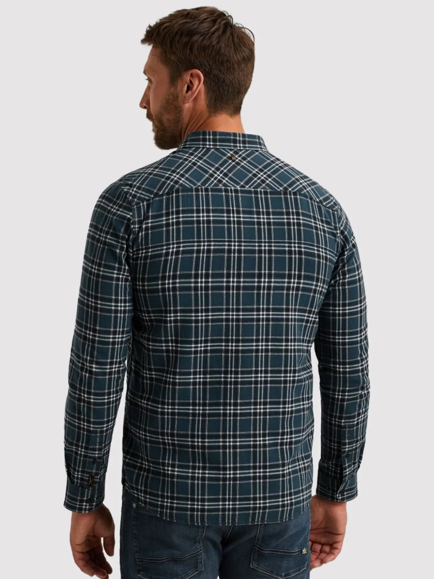 LONG SLEEVE SHIRT Herringbone Yarn