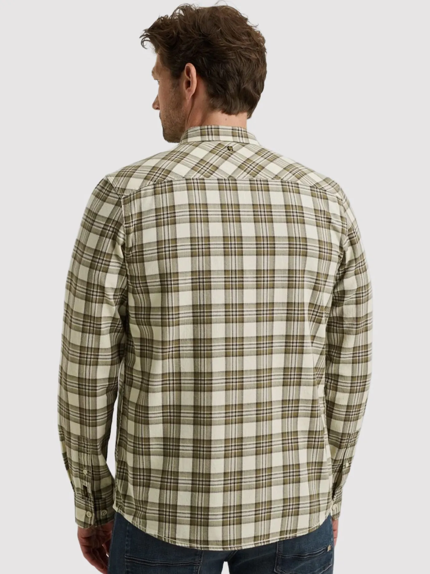 LONG SLEEVE SHIRT Herringbone Yarn