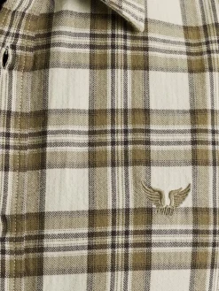 LONG SLEEVE SHIRT Herringbone Yarn